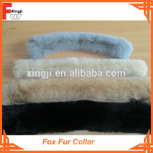 Dyed Single Color Big Fox Fur Collar